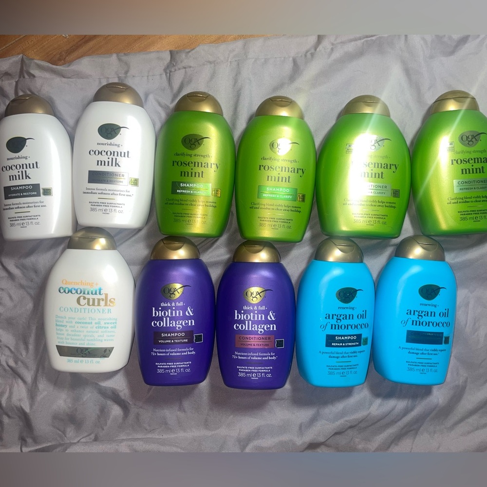Bundle of 11 OGX shampoo & conditioner NEW